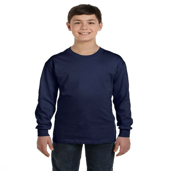Hanes - Authentic Youth Long Sleeve T-Shirt - 5546