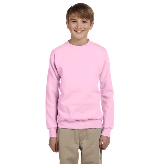 Hanes Youth Comfortblend&Reg; Ecosmarcrewneck Sweatshirt, P360, Pale Pink, Xl, Pack3