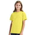thumbnail image 1 of Hanes Youth Essential-T Short Sleeve T-Shirt 100% Cotton Classic Fit Breathable Kids Tee (Yellow, M), 1 of 7