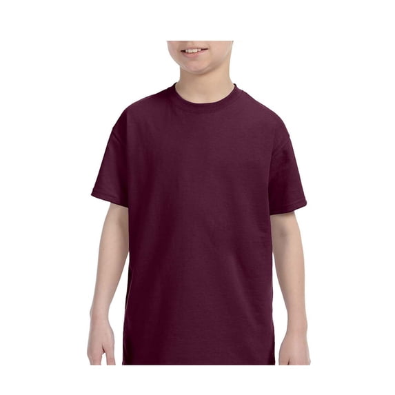 Hanes Youth Lay Flat Collar Tagless Cotton T-Shirt, Style 5450