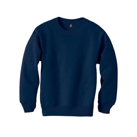 Hanes Youth Sweatshirt ComfortBlend EcoSmart Crewneck Boys Girls Long Sleeve
