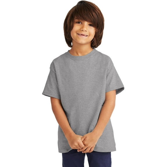 Hanes Youth Unisex Pack of 3 Authentic 6.1 oz. Tagless T-Shirt, Multipack Sizes Upto XL