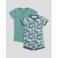 thumbnail image 1 of Hanes Zippin Baby Knit Short Sleeve 2-Pack Rompers Zipper & 4-Way Stretch Boys & Girls Camo Assorted, 1 of 1