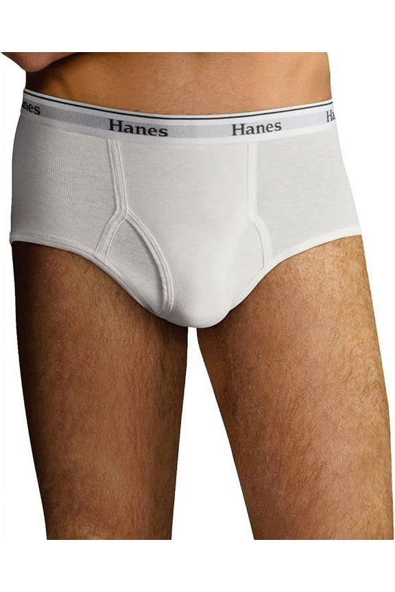 b2b Men's TAGLESS 100% Cotton No Ride Up Briefs Comfort Flex Waistband 2X 6-Pack_White_XX-L