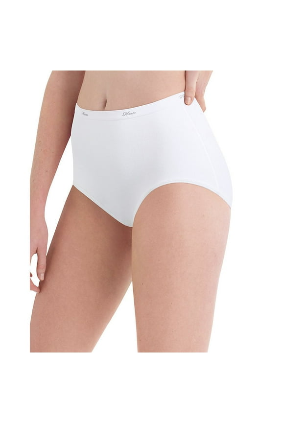 by Womens Cotton White Brief 10-Pack Pw40Wh_White_6