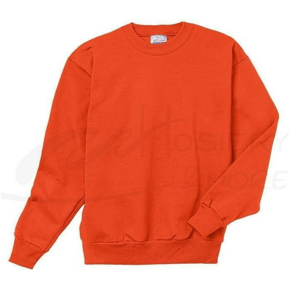 by Youth ComfortBlend EcoSmart Crewneck Sweatshirt, Orange, XS