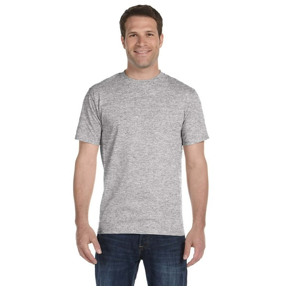 Hanes mens 5.2 oz. ComfortSoft Cotton T-Shirt5280-LIGHT STEEL-S-5PK Pack of 5