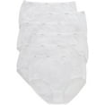 thumbnail image 1 of Hanes womens Cotton briefs underwear, 6 Pack - Brief White, 8 US, 1 of 3