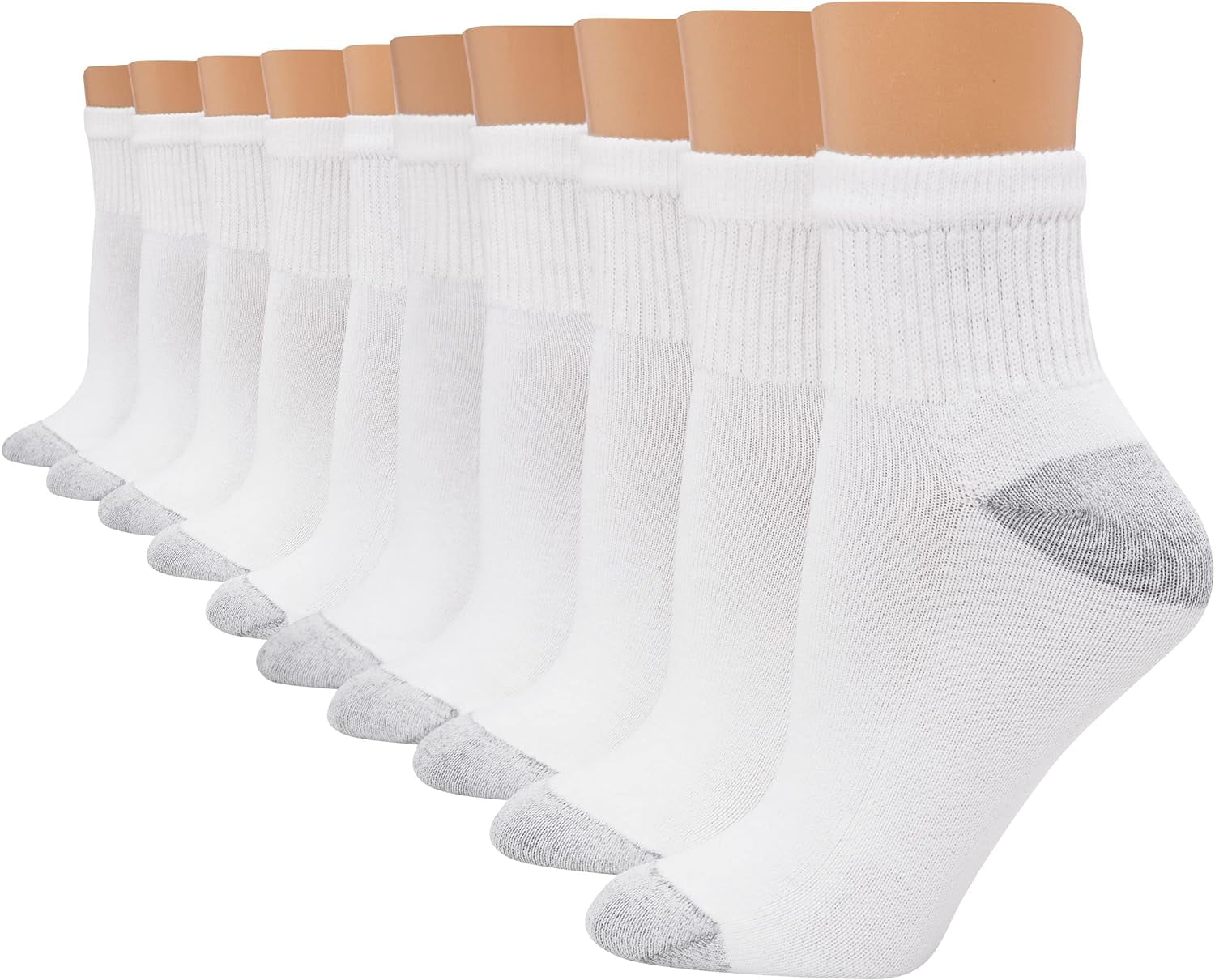 TBKOMH Hanes womens Value, Ankle Soft Moisture-wicking Socks, Available in 10 and 14-packs