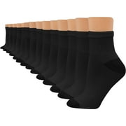 TBKOMH Hanes womens Value, Ankle Soft Moisture-wicking Socks, Available in 10 and 14-packs