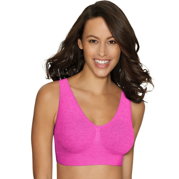 HanesBralette Comfort Flex Fit Women's Wireless Bra Seamless Wide Strap MHG196