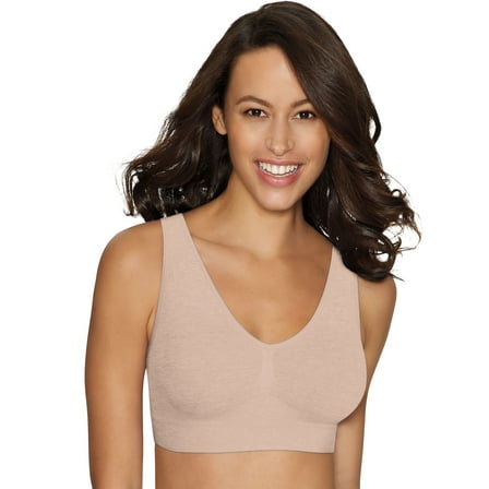 HanesBralette Comfort Flex Fit Women's Wireless Bra Seamless Wide Strap MHG196