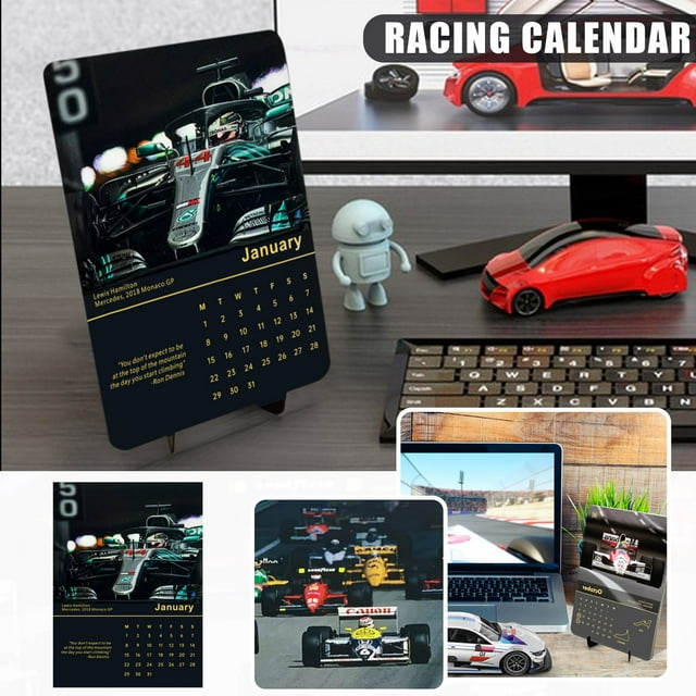 Calendar 2025,Advent Calendars,Personalized F1 2025 Calendar, Racing Car And Racing Track