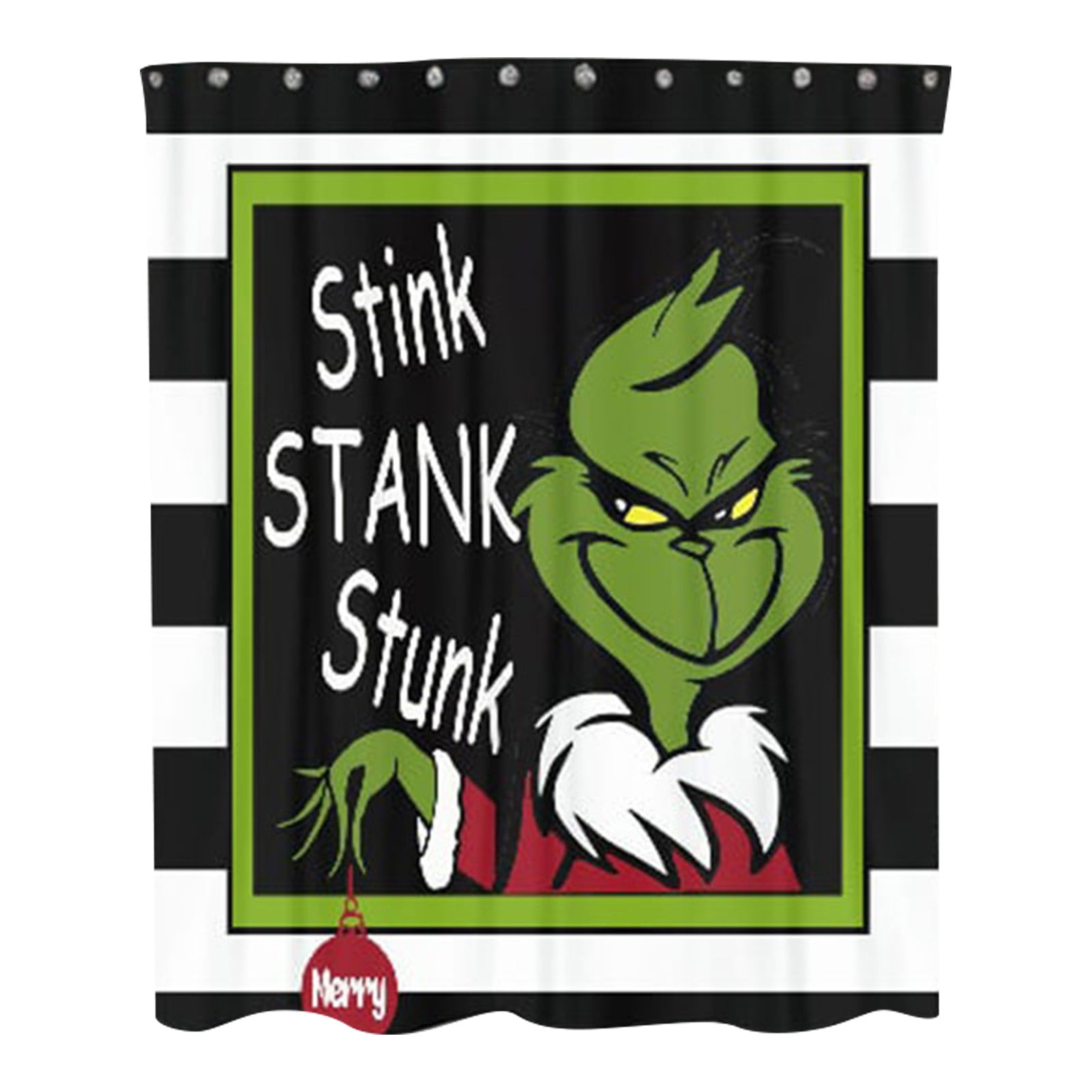 Christmas Bathroom Sets With Shower Curtain,Grinch Christmas