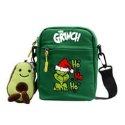 Hanety Clearance Grinch!,Merry Christmas Grinch Ornaments,Grinch Ornaments,Christmas Small Square Bag, Cute Shoulder Bag, Colorful Canvas Zipper Printed Crossbody Bag,Christmas Gifts