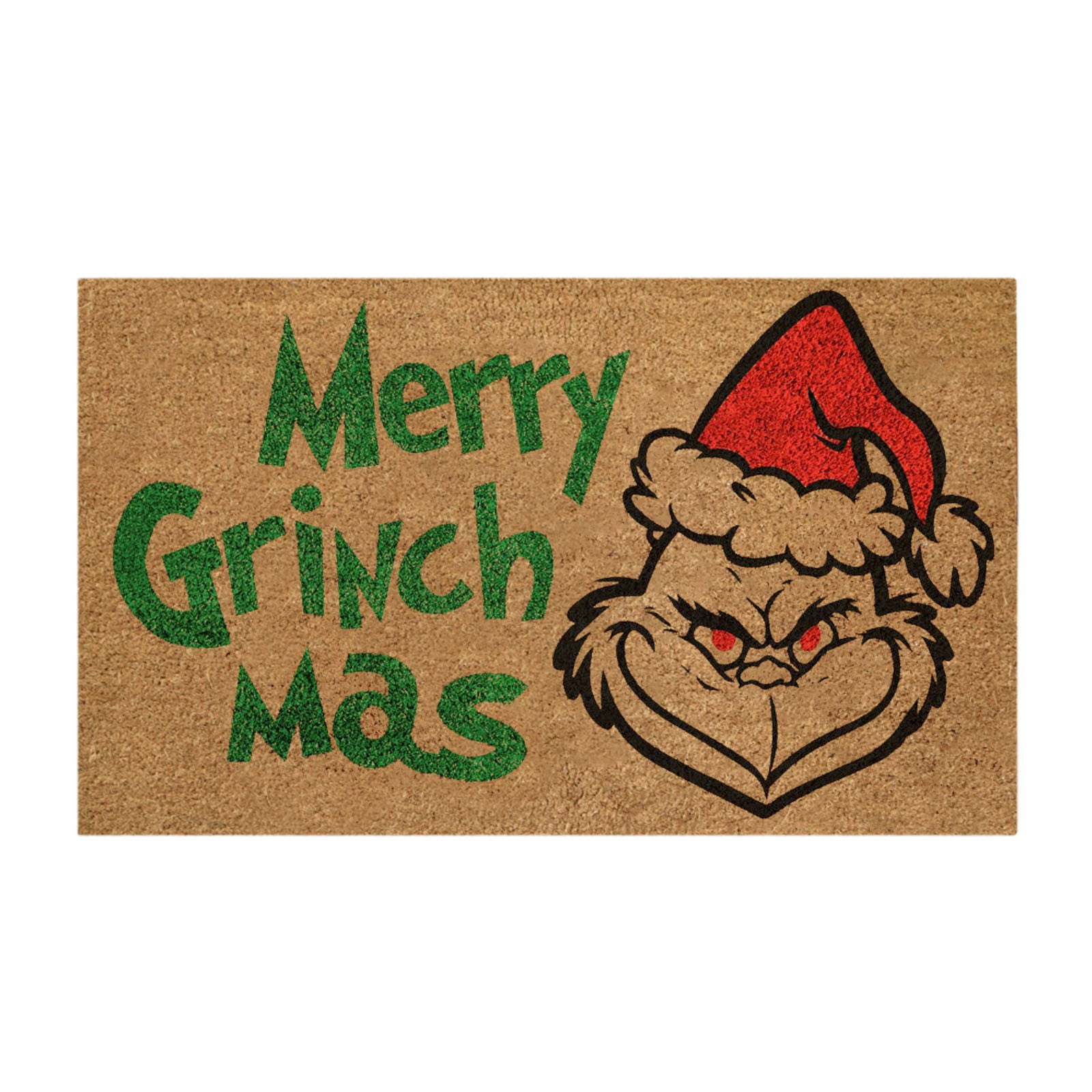 Grinch,Grinch Christmas Decorations,Grinch Decor,Christmas Doormat Personalized Front