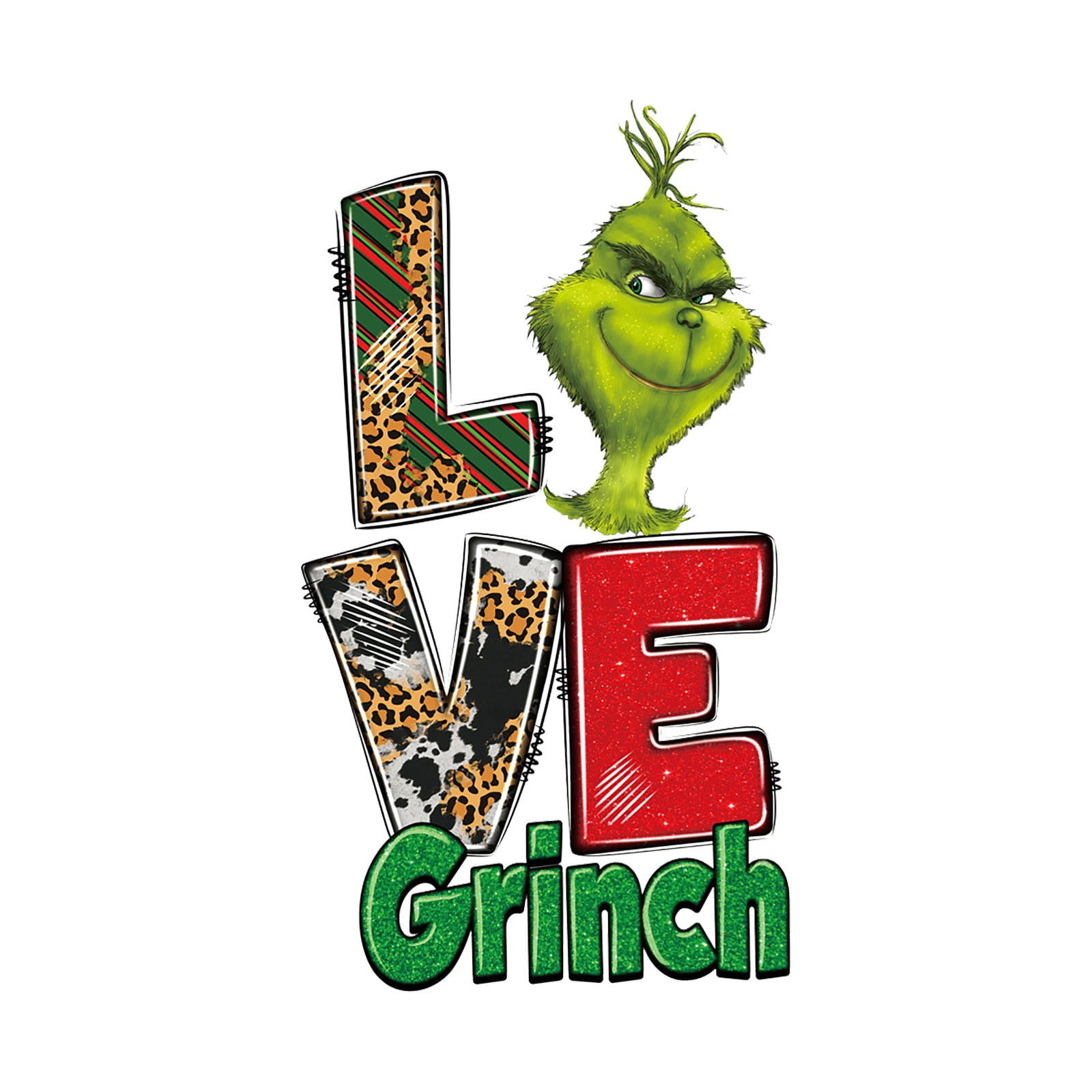 Hanety Grinch,Grinch Christmas Decorations,Grinch Decor,Iron On ...