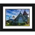 thumbnail image 1 of Haney, Chuck 14x11 Black Ornate Wood Framed with Double Matting Museum Art Print Titled - Historic Waioli Huiia Church in Hanalei in Kauai-Hawaii-USA, 1 of 4
