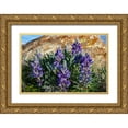 thumbnail image 1 of Haney, Chuck 14x11 Gold Ornate Wood Framed with Double Matting Museum Art Print Titled - Lupine wildflowers along the Rocky Mountain Front near Choteau-Montana-USA, 1 of 4