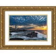 thumbnail image 1 of Haney, Chuck 32x23 Gold Ornate Wood Framed with Double Matting Museum Art Print Titled - Sunrise at Portland Head Lighthouse in Portland-Maine-USA, 1 of 4