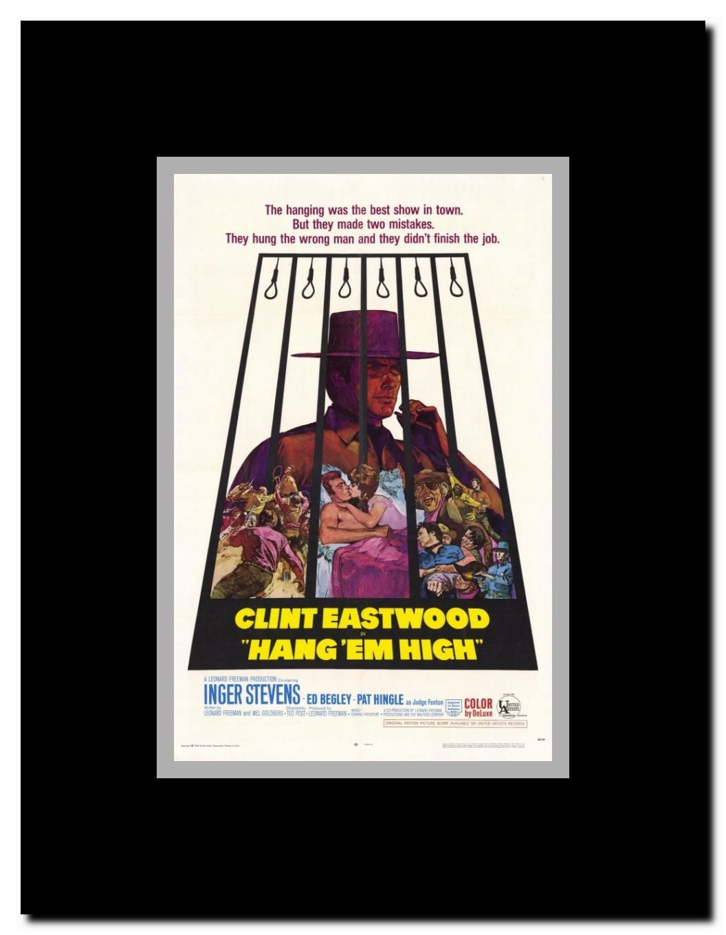 Hang 'Em High Framed Movie Poster