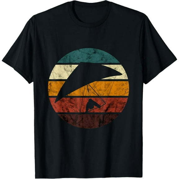 Hang Gliding Hang Glider Soaring Retro Flying Vintage T-Shirt