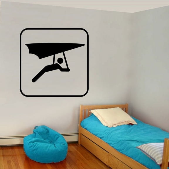 Hang Gliding Sign Decal - 36 Inches