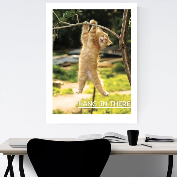 Hang In There Kitten Poster The Office Hang In There Print Michael Scott The Office Art Cat Print Office Poster Classroom Poster