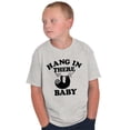 thumbnail image 1 of Hang In There Sloth Encouragement Crewneck T Shirts Boy Girl Teen Brisco Brands S, 1 of 6