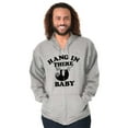 thumbnail image 1 of Hang In There Sloth Encouragement Unisex Fleece Graphic Zip Up Hoodie Brisco Brands 2X, 1 of 5