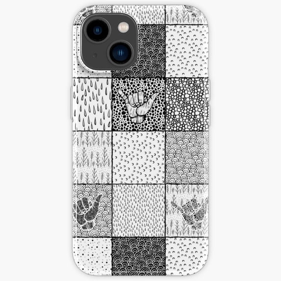 Hang Loose Aloha Shaka Mahalo Unique Pattern iPhone Soft Case-iPhone 13 Pro Max