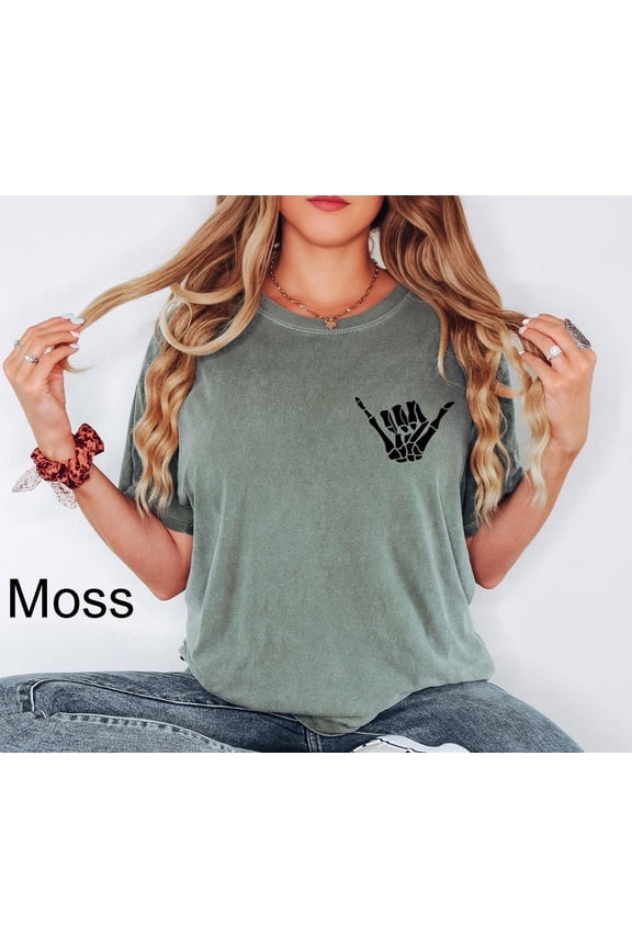 Hang Loose Skeleton Hand Skeleton Hand Skeleton Hand Skeleton Hand Hang Loose T-Shirt All Size S-3XL