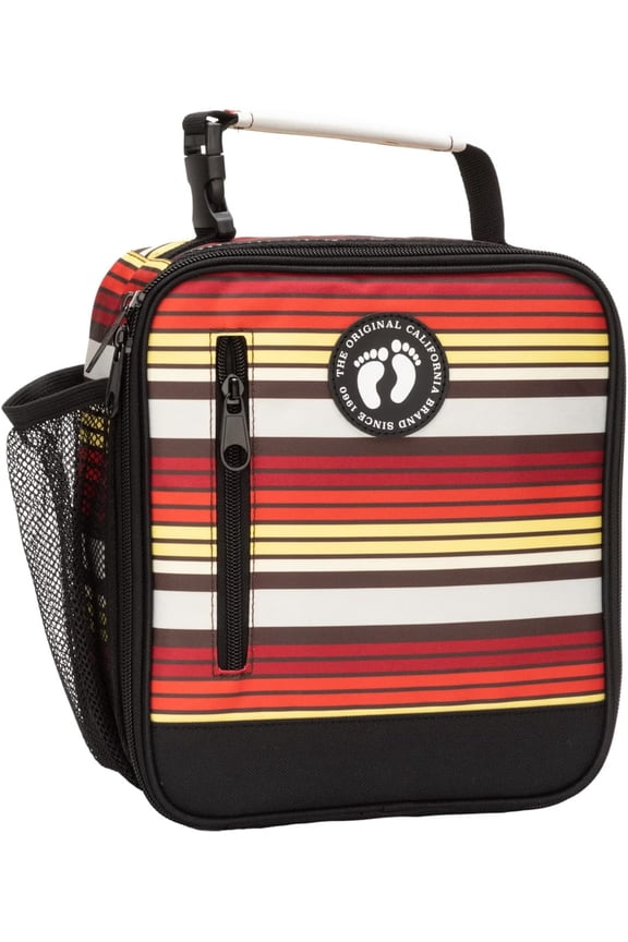 Basic Insulated Lunch Bag for Work, Thermal Reusable Office Lunch Box for Men, Women (Palm Trees)
