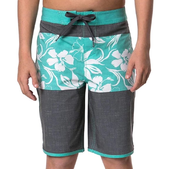 Hang Ten Boys' Youth Boardshort - Bright Aqua (L 14/16)
