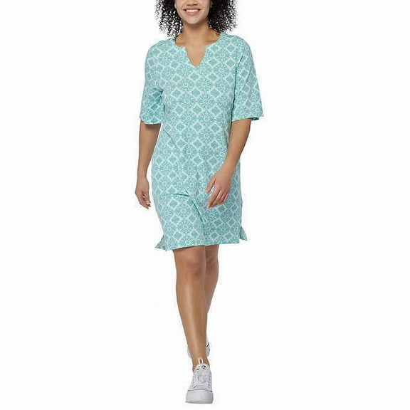 Hang Ten Ladies Sun Dress UPF 50  Moisture Wicking 1559924 (XS, Aqua)