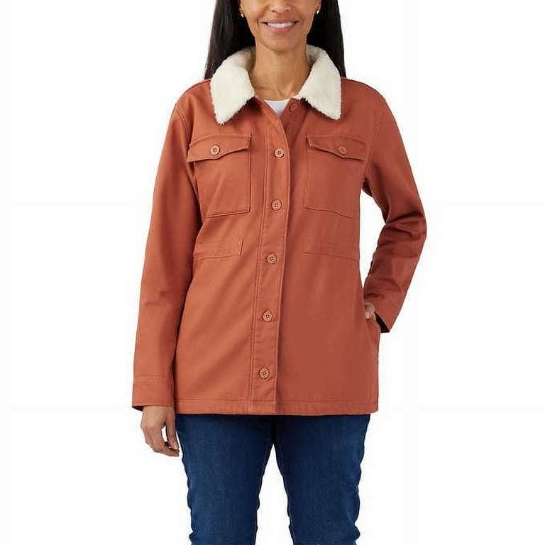 Lined utility jacket women's sale