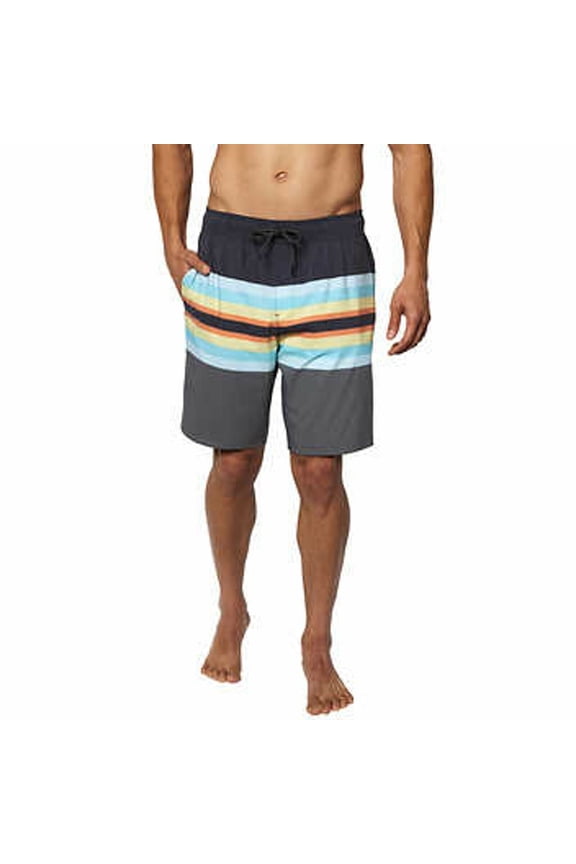 Men Quick-Dry Stretch Pockets  Swim Shorts  (Multi, XX-Large)