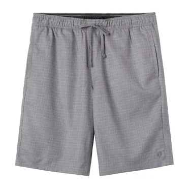 Hang Ten Men's Chino Shorts Stretch Drop In E-Waist Walkshort (Gray, Large)