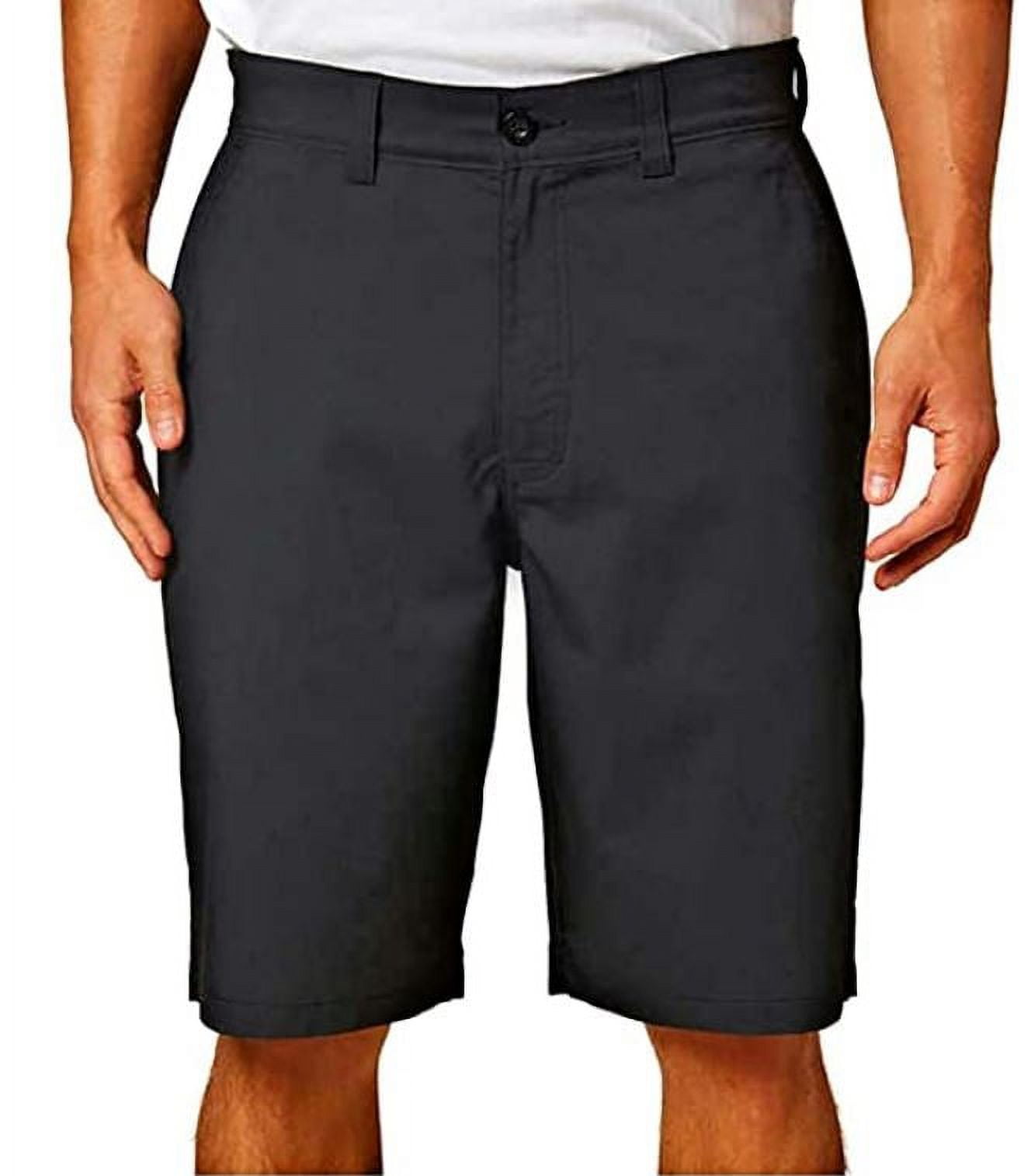 Hang Ten Men's Hybrid Lightweight 4-Way Stretch Trail Walk Shorts, Black 32