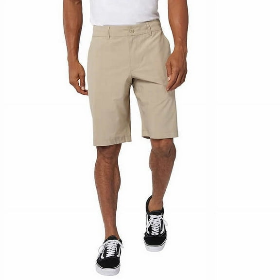 Hang Ten Men's Hybrid Shorts (Khaki, 40)
