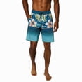 thumbnail image 1 of Hang Ten Men's Quick-Dry Stretch Pockets  Swim Shorts (Green, XX-Large), 1 of 4
