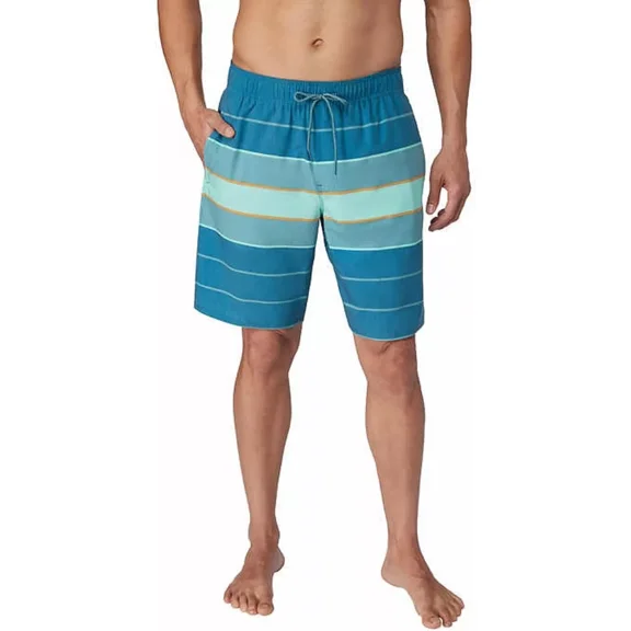 Hang Ten Mens Board Swim Short (Green, Large)