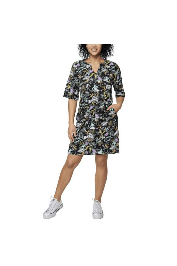 Women's Sun Dress, Black Multi, Medium