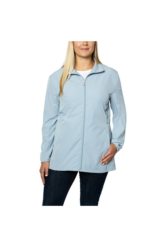 Women's Sz M Hybrid Water Repellant Jacket Blue
