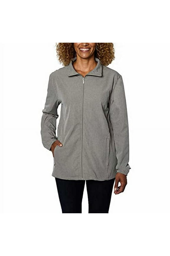 Women's UPF 50+ Water Repellant Hybrid Jacket (X-Small, Gray)