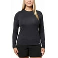 thumbnail image 1 of Hang Ten Womens Long Sleeve Rashguard (Stretch Limo, Small, s), 1 of 4