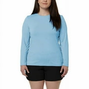 Hang Ten Womens Sun Tee,Blue,Small