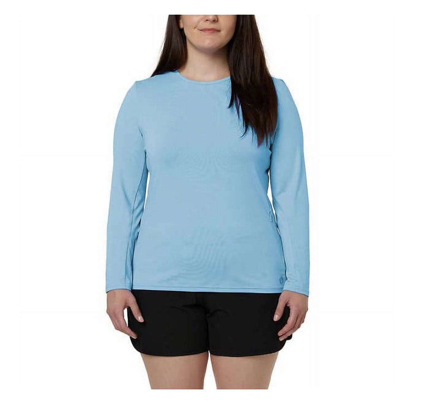 HANG TEN Womens Sun Tee,Blue,XX-Large