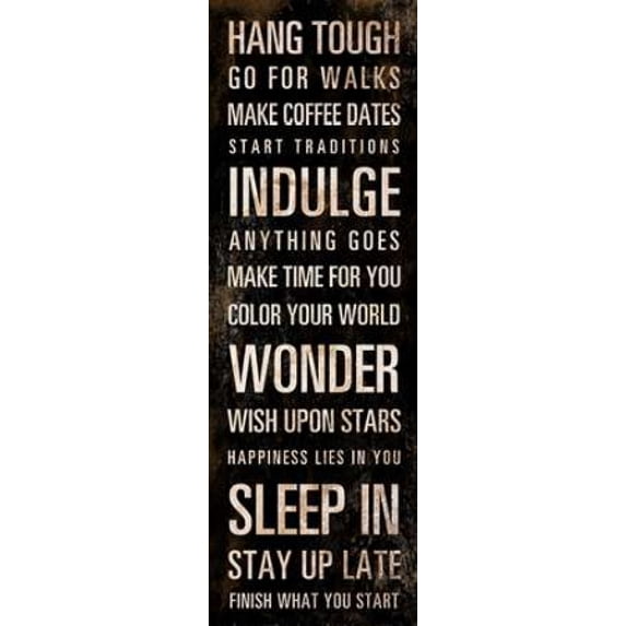 Hang Tough Poster Print by SD Graphics Studio (8 x 24)