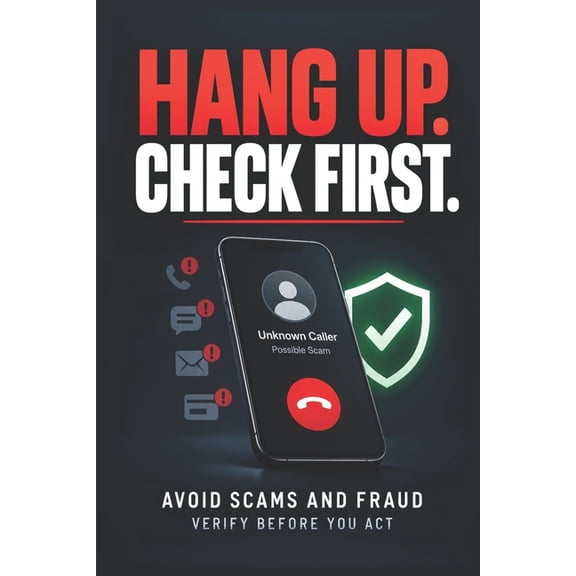 Hang Up. Check First.: Avoid Scams and Fraud: Verify Before You Act, (Paperback)